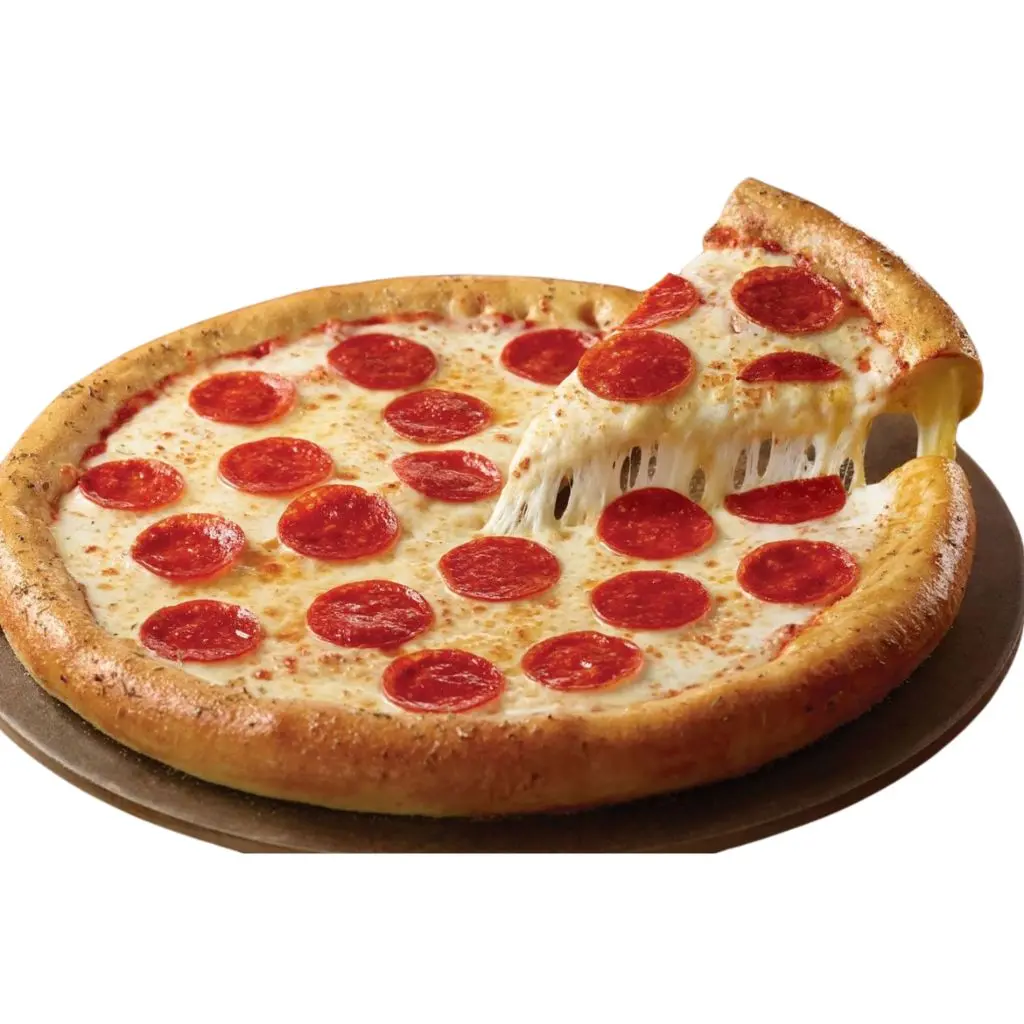 بيتزا نقانق مع جبن سائل - صغير